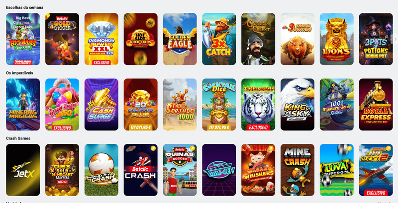 Betclic Casino jogos
